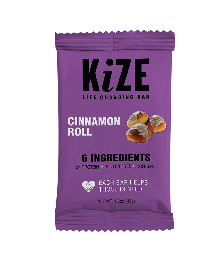 Kize Cinnamon Roll Protein Bar in Package