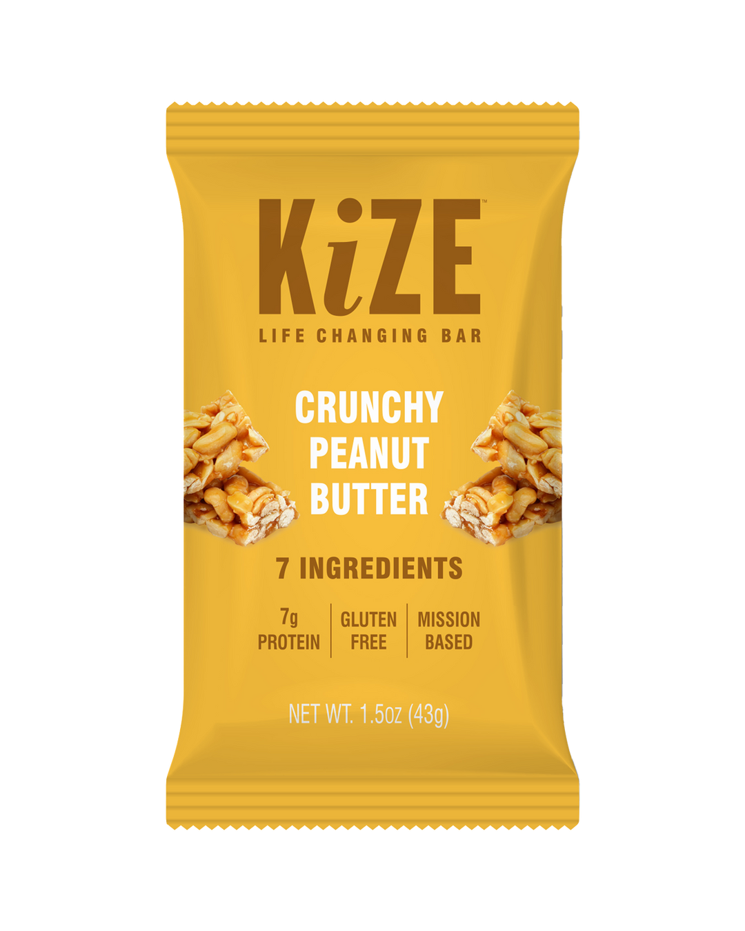 Crunchy Peanut Butter Kize Protein Bar in Package