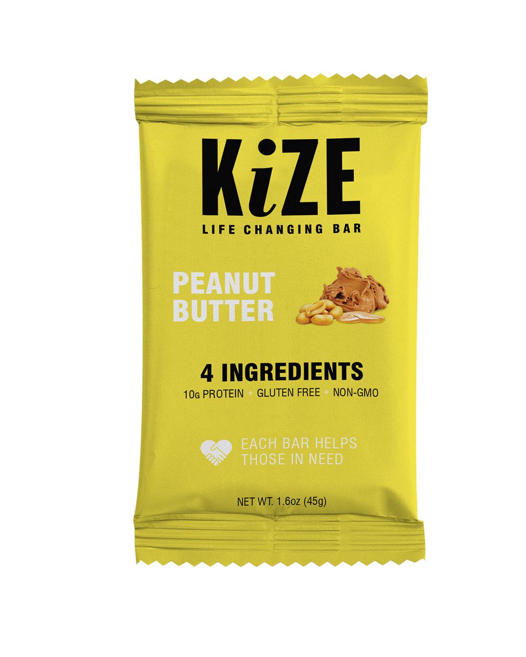 Kize Peanut Butter Protein Bar Gluten Free Non-GMO Package