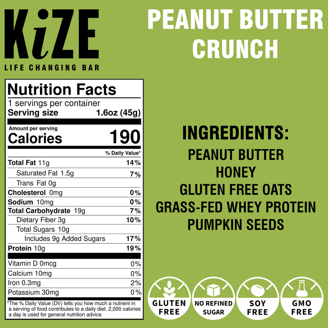 Peanut Butter Crunch with Pumpkin Seeds (Box of 10)