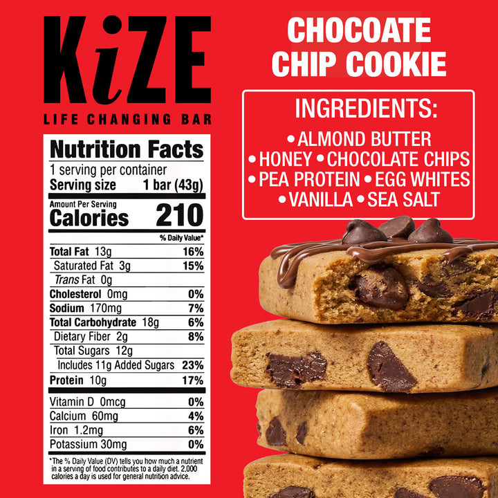 KiZE x Folds of Honor Limited-Edition: Chocolate Chip Cookie (Box of 12)