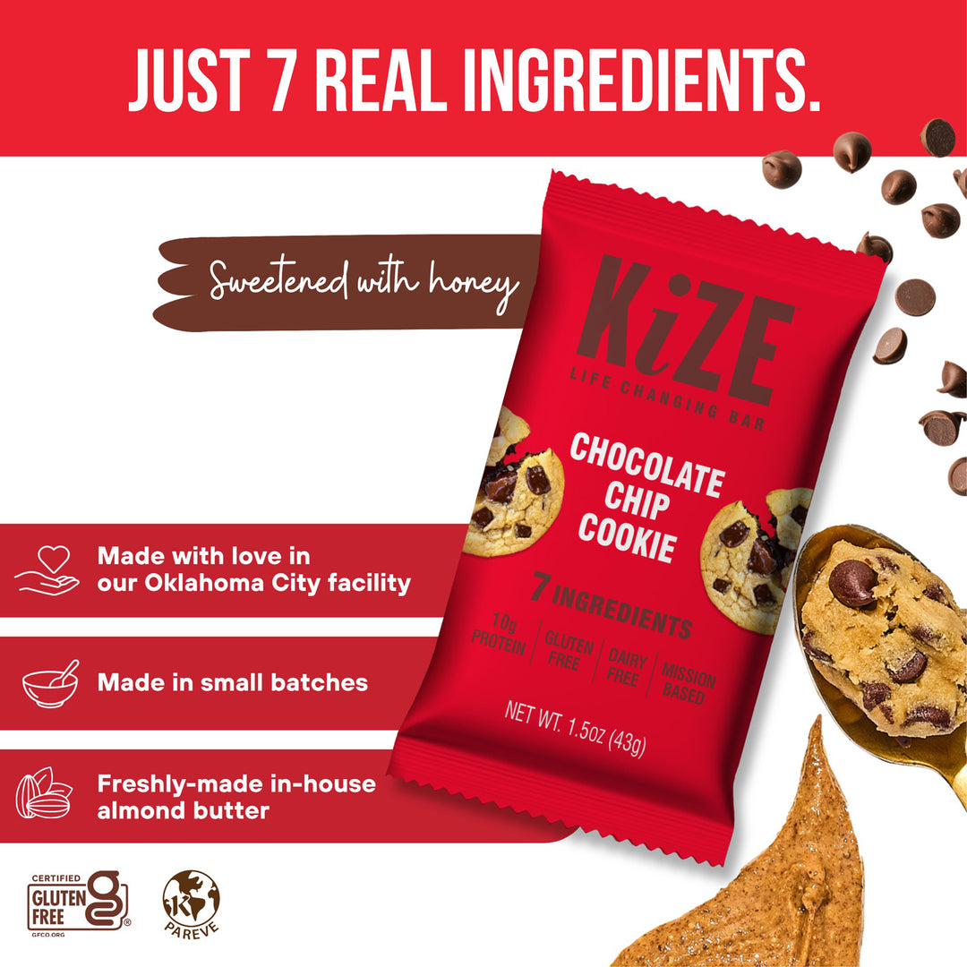 KiZE x Folds of Honor Limited-Edition: Chocolate Chip Cookie (Box of 12)