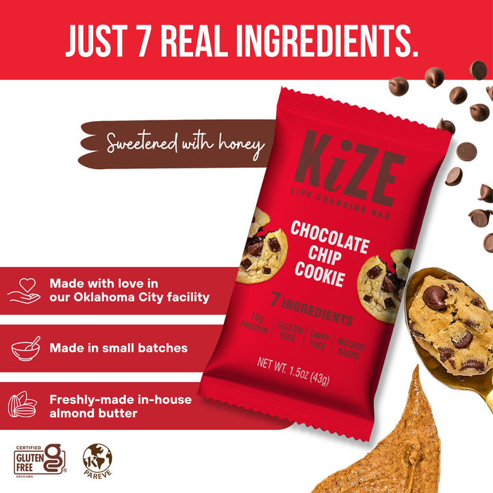 KiZE x Folds of Honor Limited-Edition: Chocolate Chip Cookie (Box of 12)