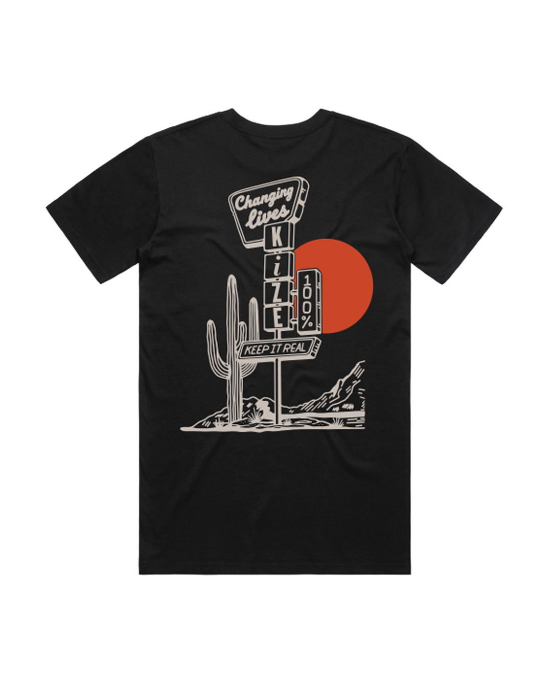 Keep It Real Tee (Cream, Black)