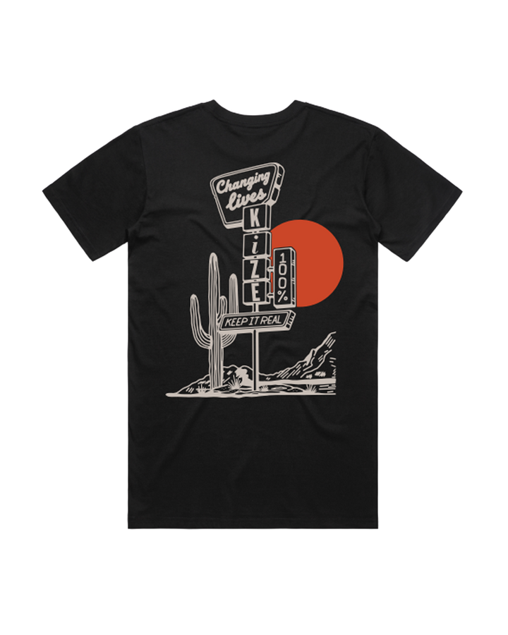 Keep It Real Tee (Cream, Black)