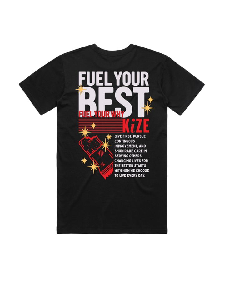 Fuel Your Best Tee (Cream, Black)
