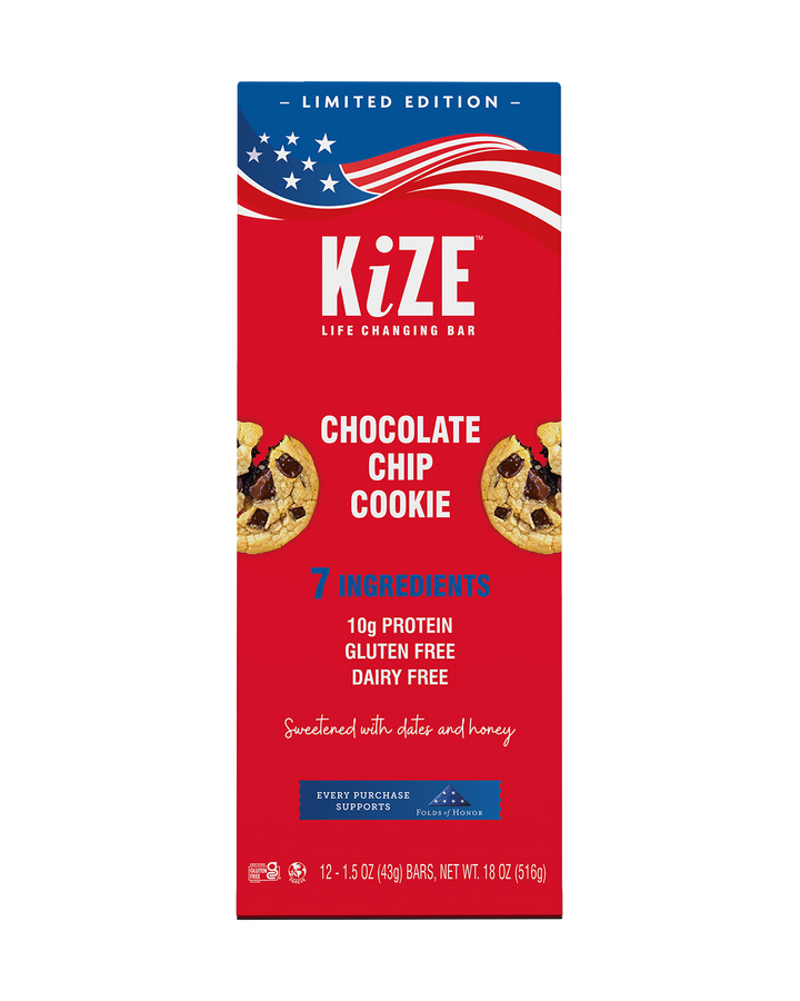 KiZE x Folds of Honor Limited-Edition: Chocolate Chip Cookie (Box of 12)