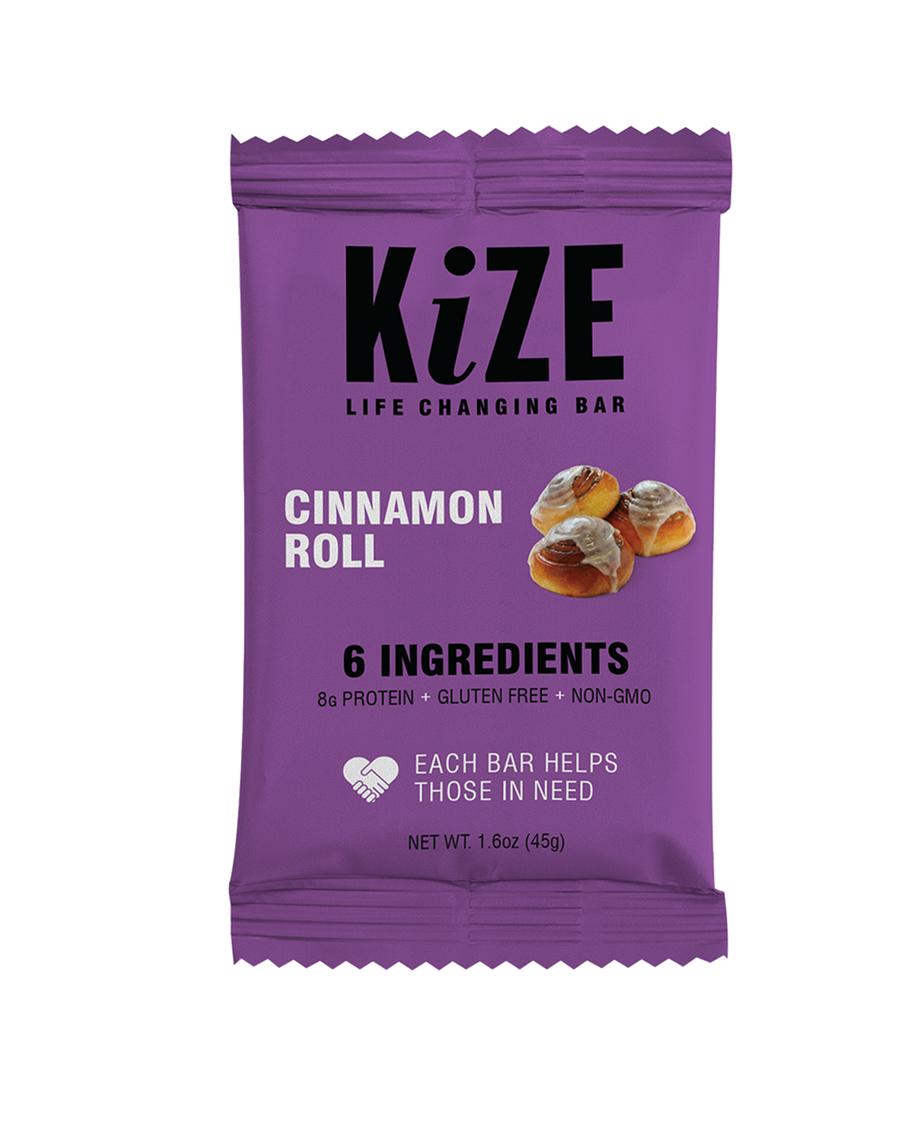 Kize Cinnamon Roll Protein Bar in Package