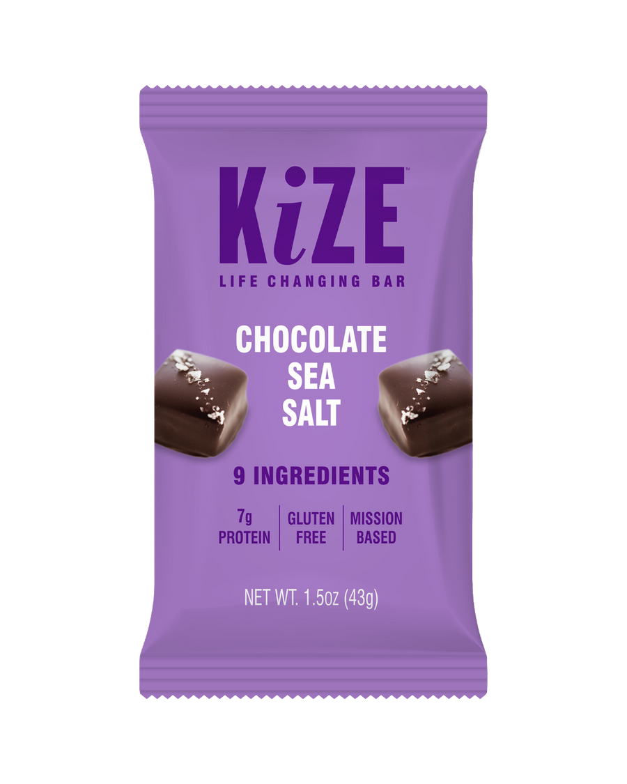 Chocolate Sea Salt Kize Bar in Package