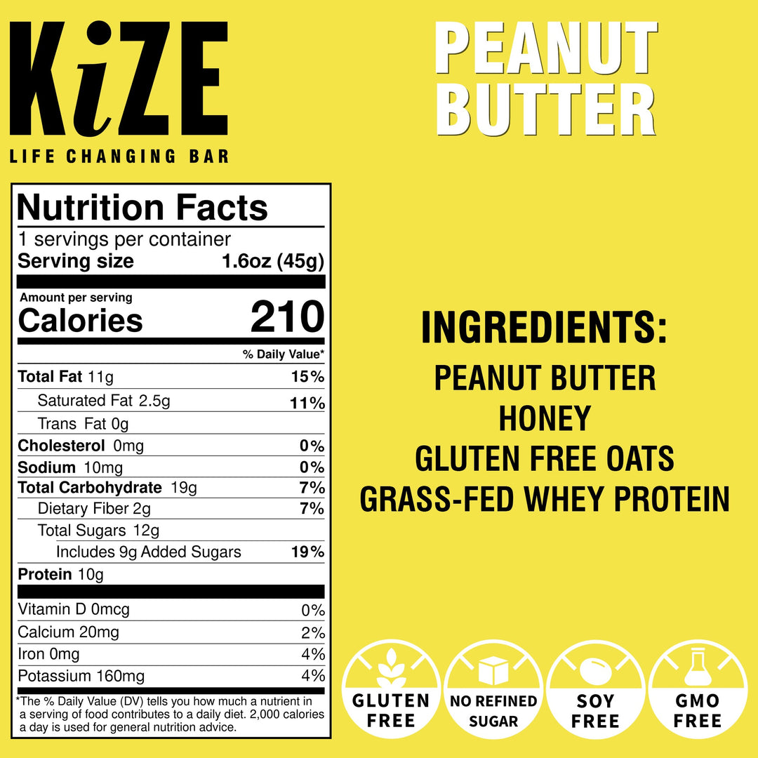 Peanut Butter Kize Bar Promotional Graphic